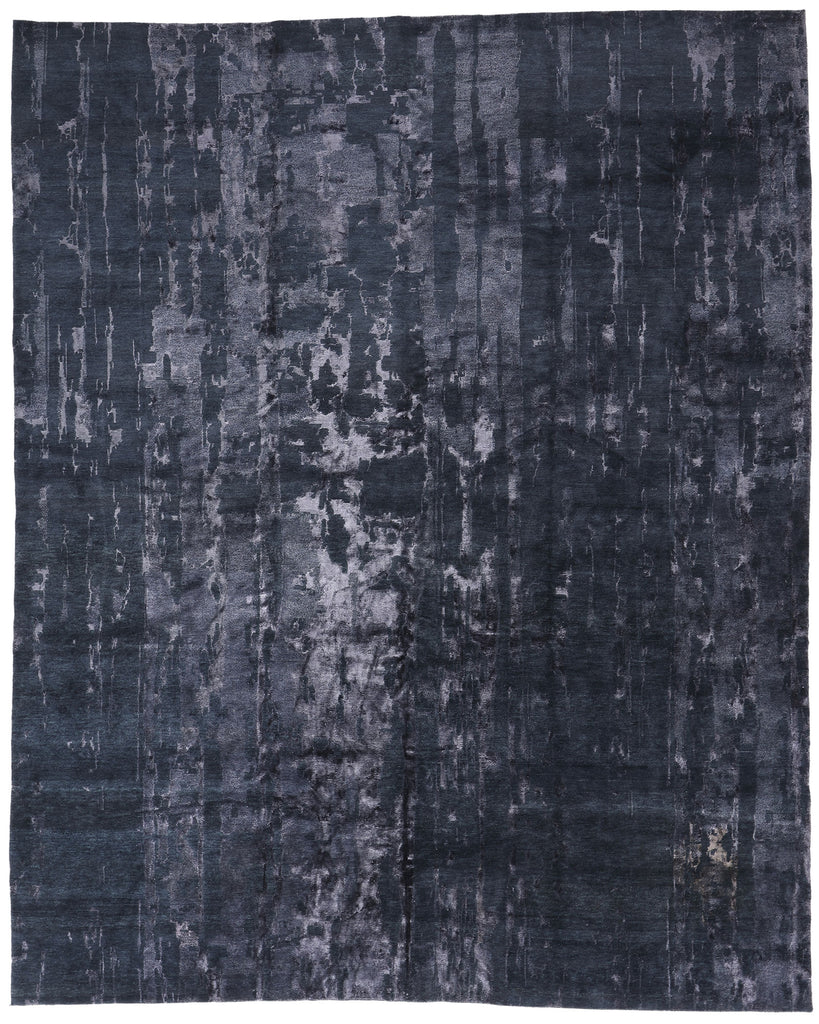 12 x 15 Modern Obscured Depths Tibetan Rug 79076