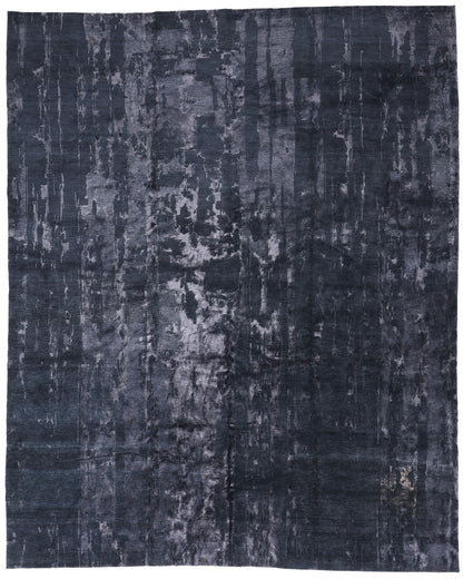 12 x 15 Modern Obscured Depths Tibetan Rug 79076