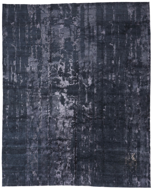 12 x 15 Modern Obscured Depths Tibetan Rug 79076