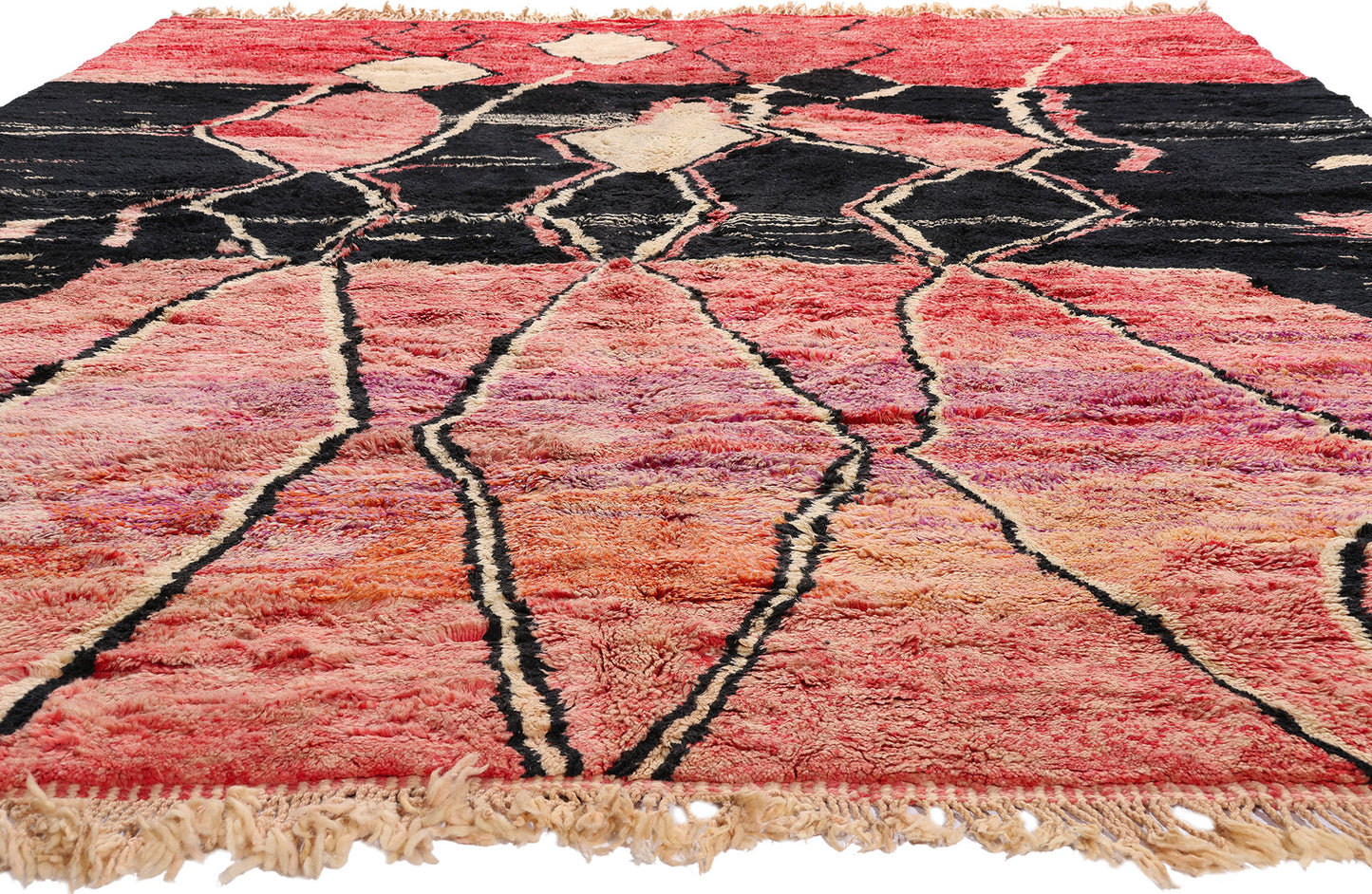 10 x 13 - Modern Beni Mrirt Moroccan Rug - 21648