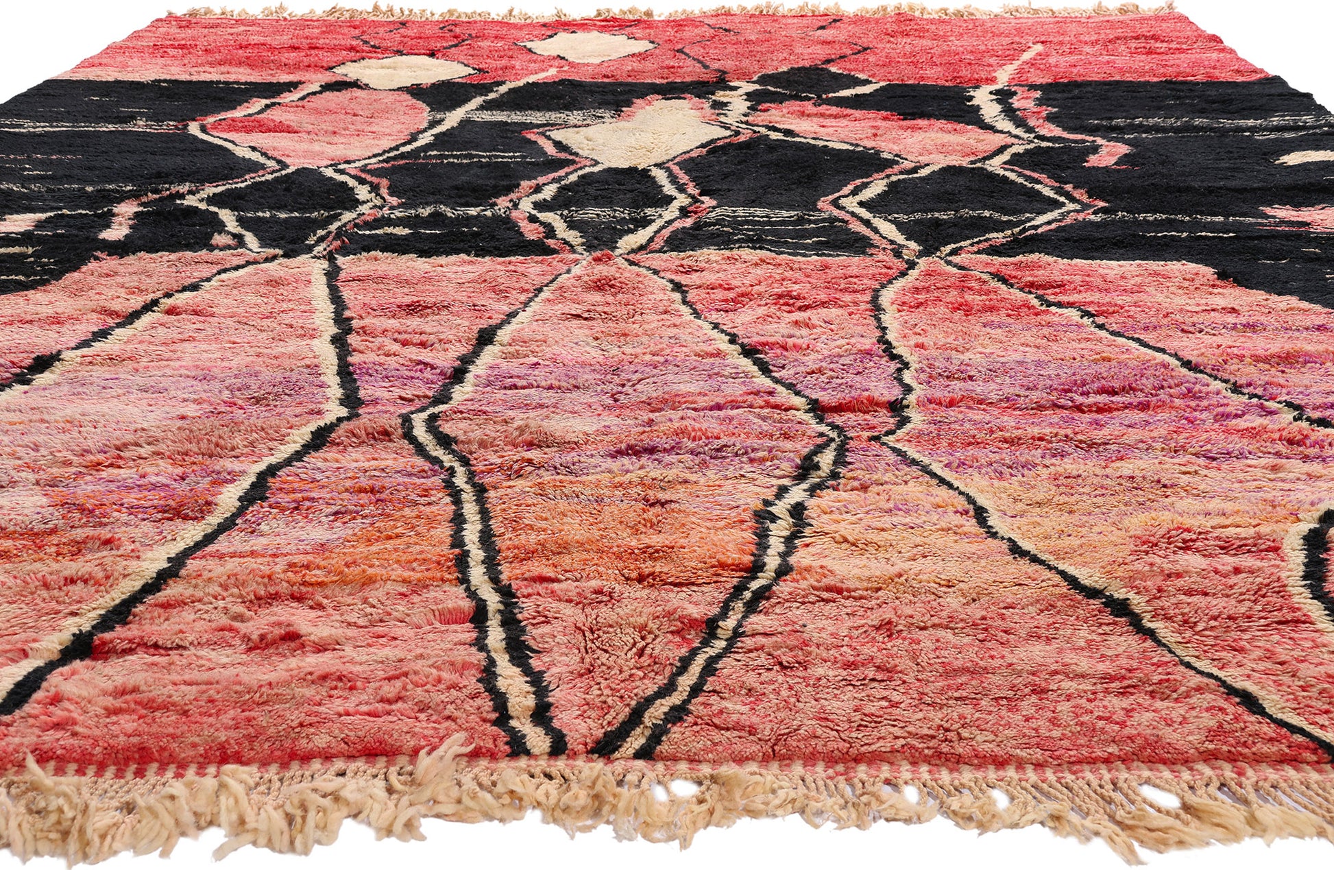 10 x 13 - Modern Beni Mrirt Moroccan Rug - 21648