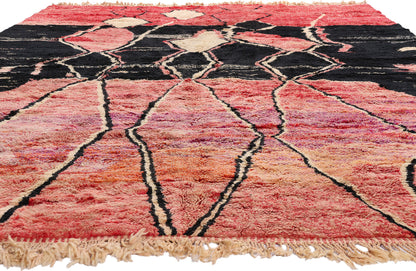 10 x 13 - Modern Beni Mrirt Moroccan Rug - 21648