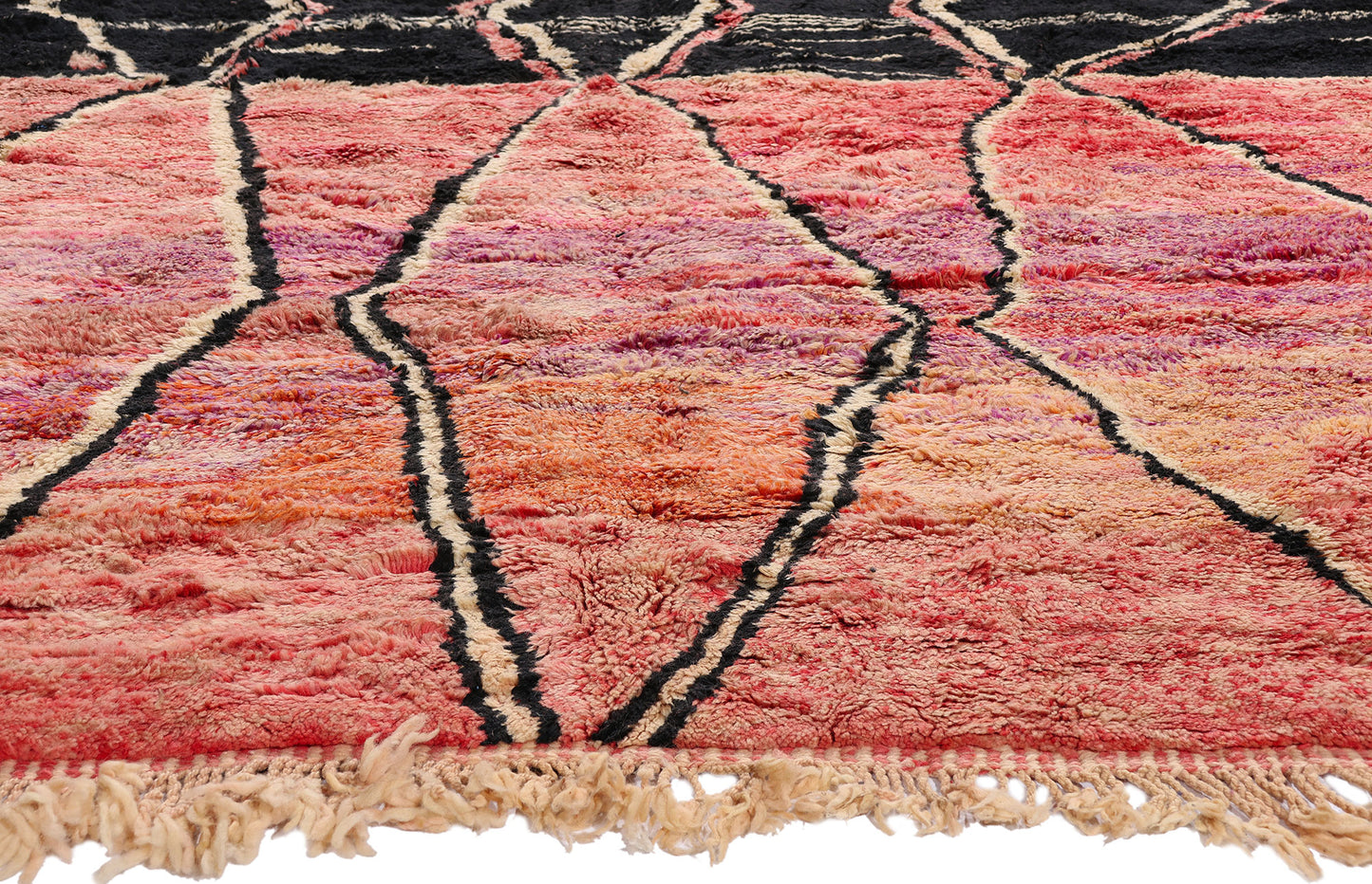 10 x 13 - Modern Beni Mrirt Moroccan Rug - 21648