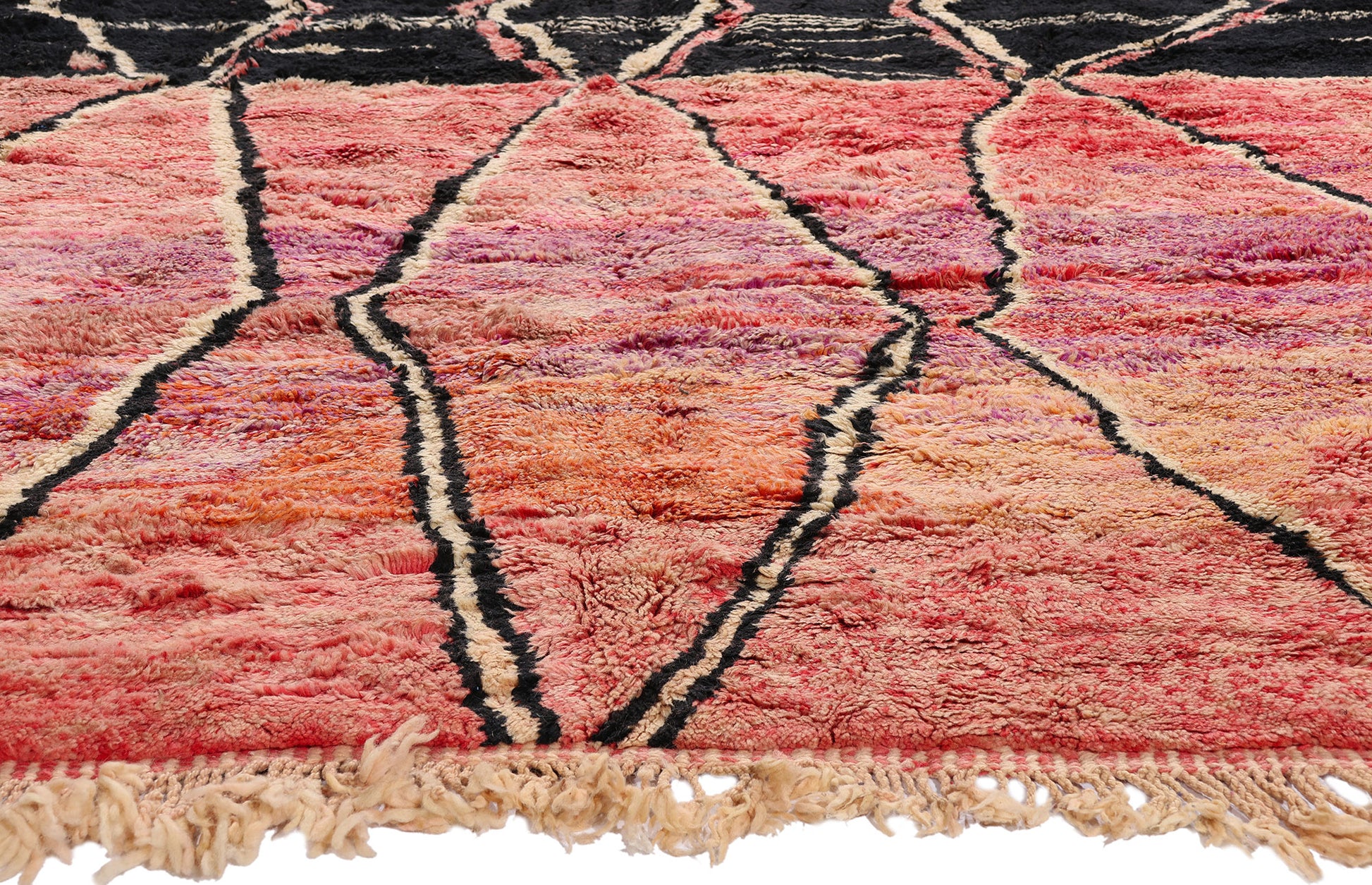 10 x 13 - Modern Beni Mrirt Moroccan Rug - 21648