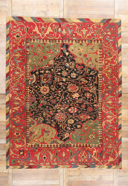 9 x 12 Modern Afghan Bijar Rug 15000