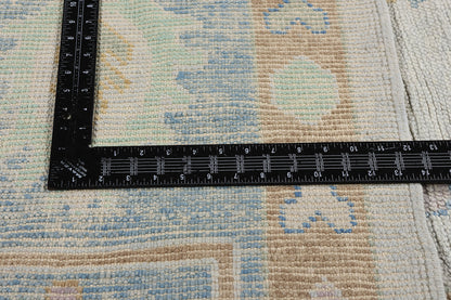 10 x 13 Modern Light Gray Turkish Oushak Rug 54013