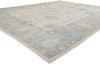 10 x 13 Modern Light Gray Turkish Oushak Rug 54013