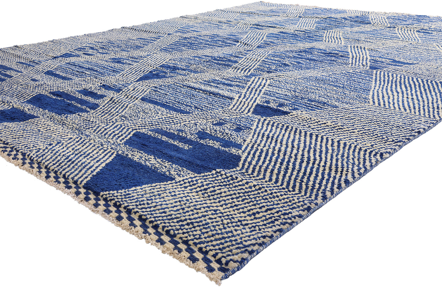 10 x 14 - Blue Pakistani Moroccan Rug - 80586