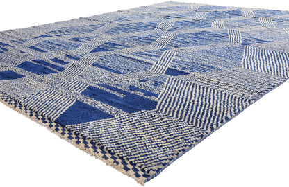 10 x 14 - Blue Pakistani Moroccan Rug - 80586