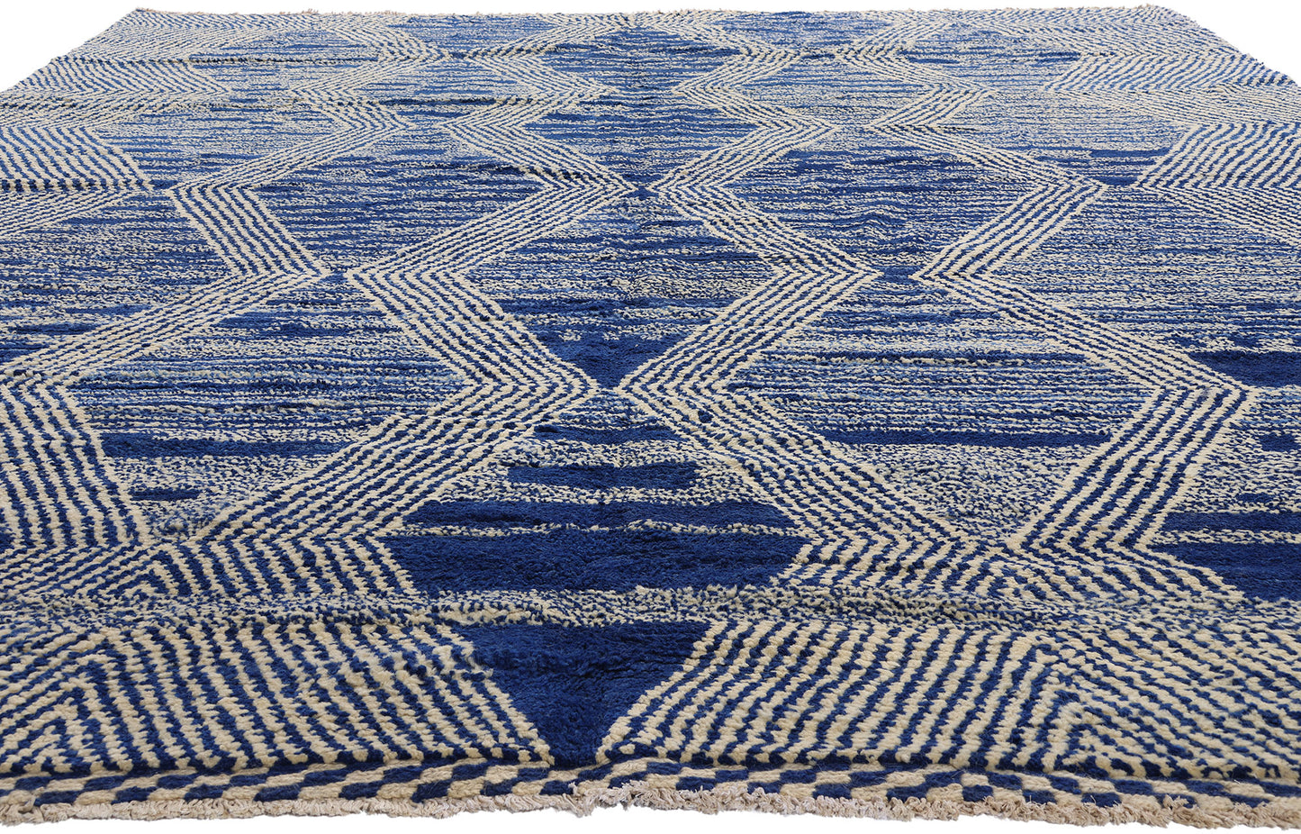 10 x 14 - Blue Pakistani Moroccan Rug - 80586