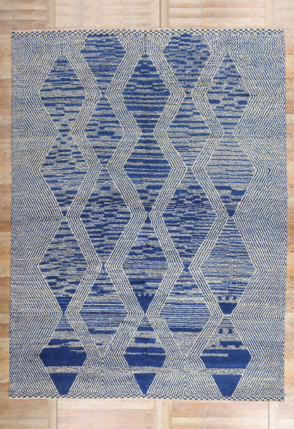10 x 14 - Blue Pakistani Moroccan Rug - 80586