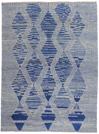 10 x 14 - Blue Pakistani Moroccan Rug - 80586