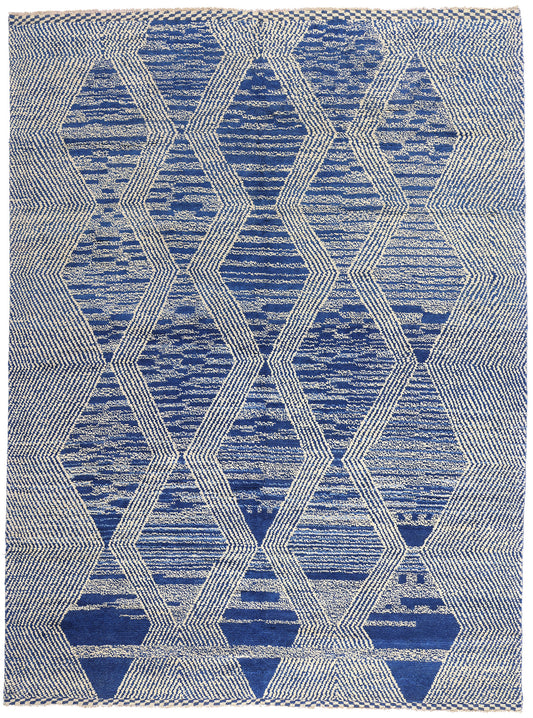 10 x 14 - Blue Pakistani Moroccan Rug - 80586