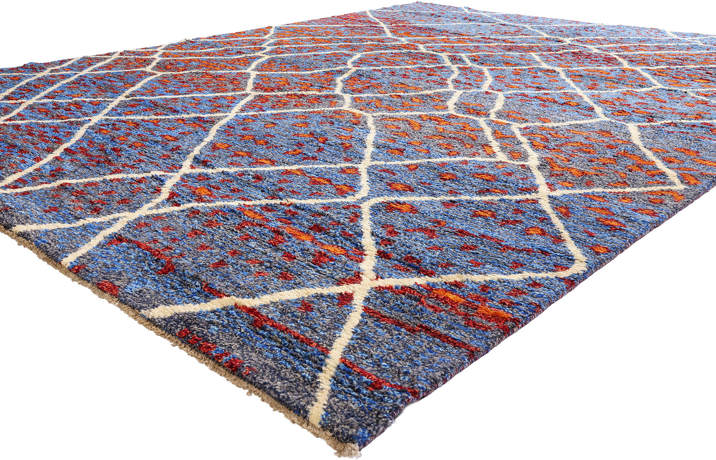11 x 14 - Blue Pakistani Moroccan Rug - 80484