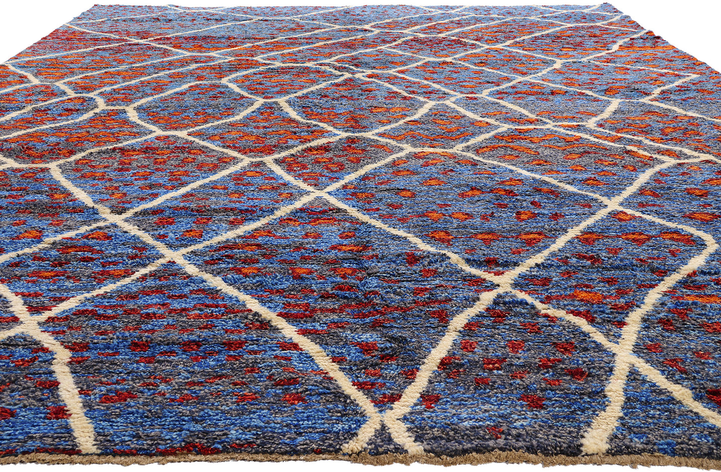 11 x 14 - Blue Pakistani Moroccan Rug - 80484