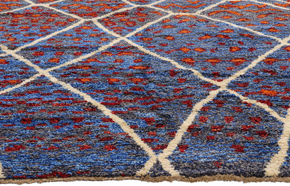 11 x 14 - Blue Pakistani Moroccan Rug - 80484