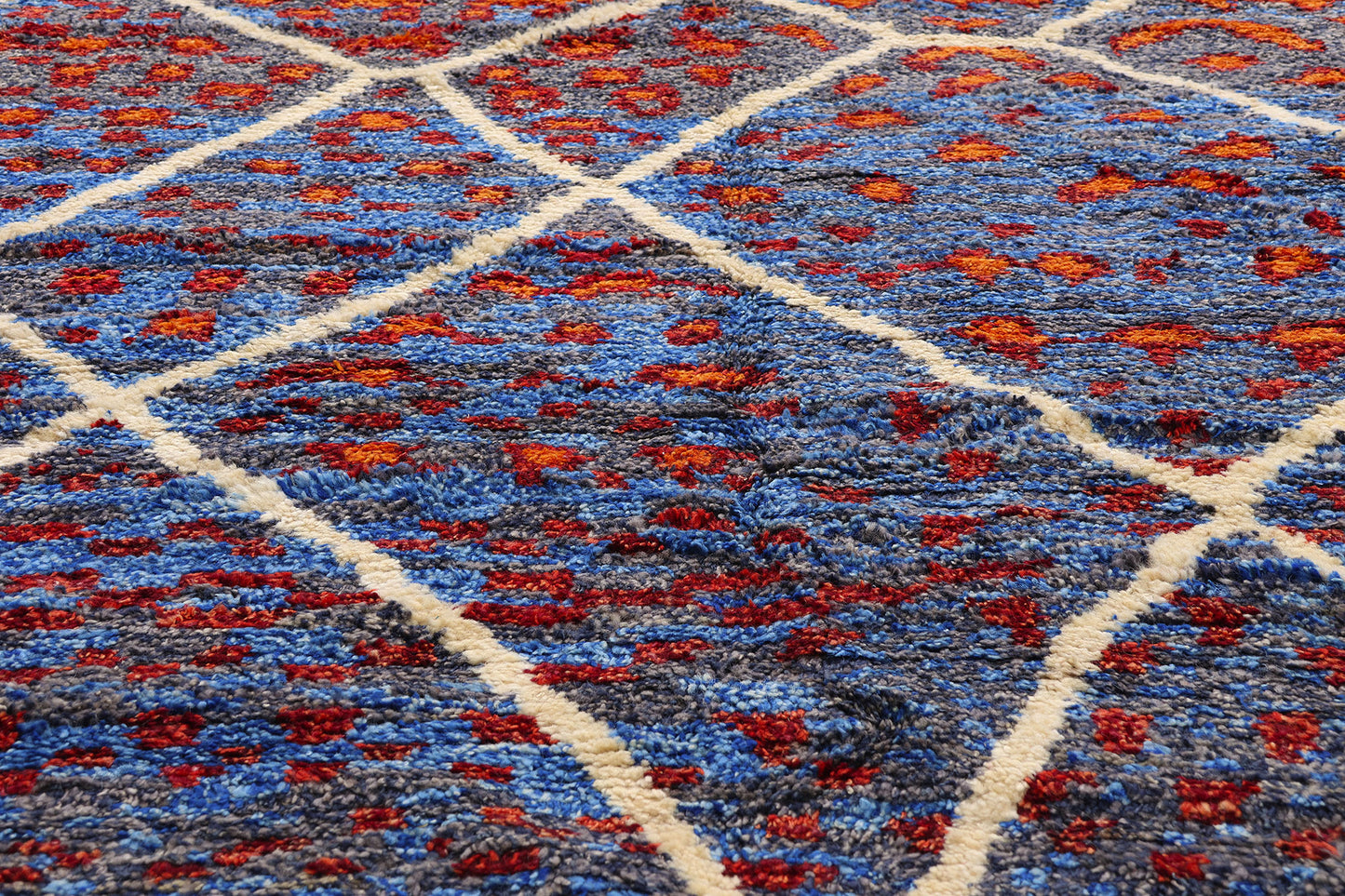 11 x 14 - Blue Pakistani Moroccan Rug - 80484