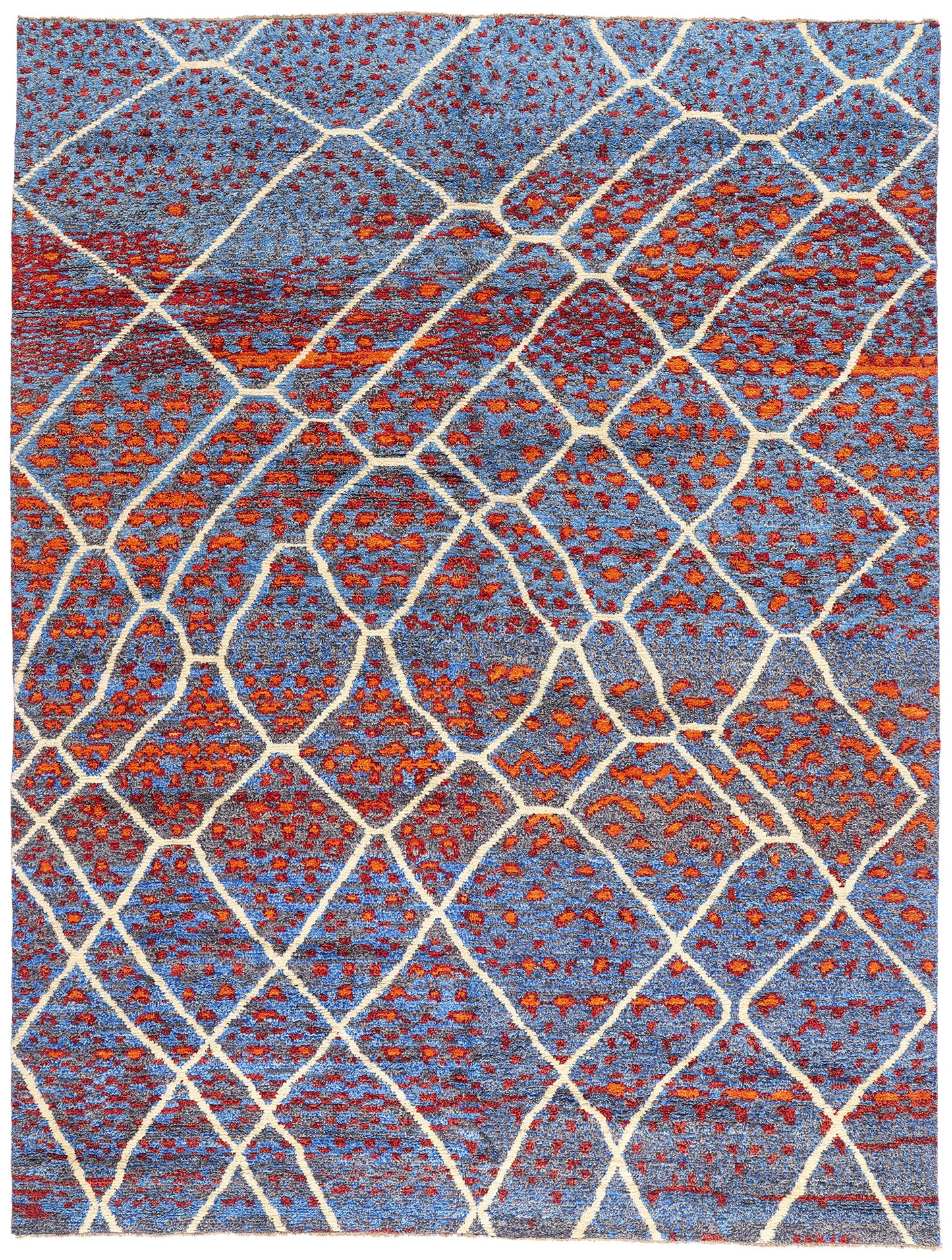 11 x 14 - Blue Pakistani Moroccan Rug - 80484
