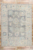 10 x 13 Modern Blue Turkish Oushak Rug 53981