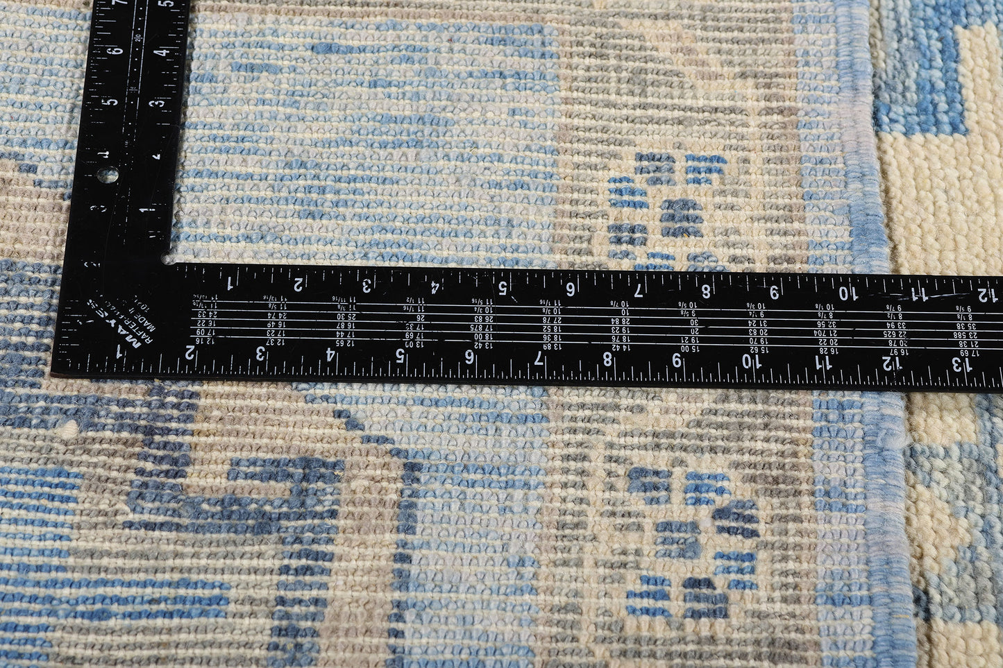 3 x 19 Modern Blue Turkish Oushak Rug 54016