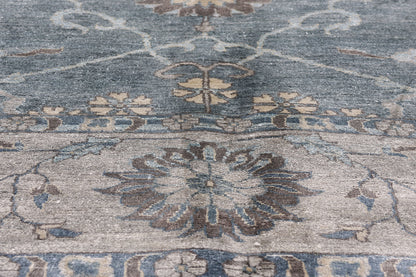8 x 12 Blue Modern Indian Oushak Rug 30020