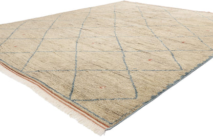 8 x 10 Azure Desert Diamond Modern Moroccan Rug 31231