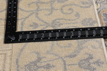 9 x 11 Earth-Tone Modern Indian Khotan Rug 30341