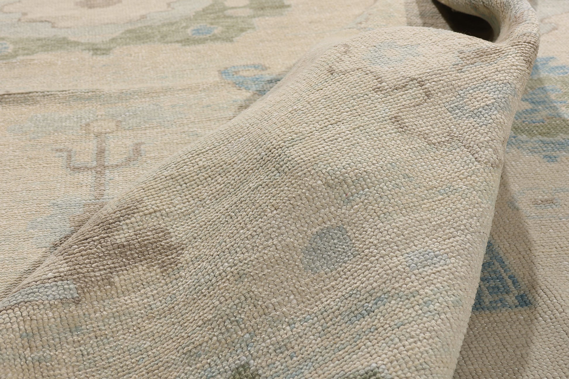 12 x 15 Modern Earth-Tone Turkish Oushak Rug 54030