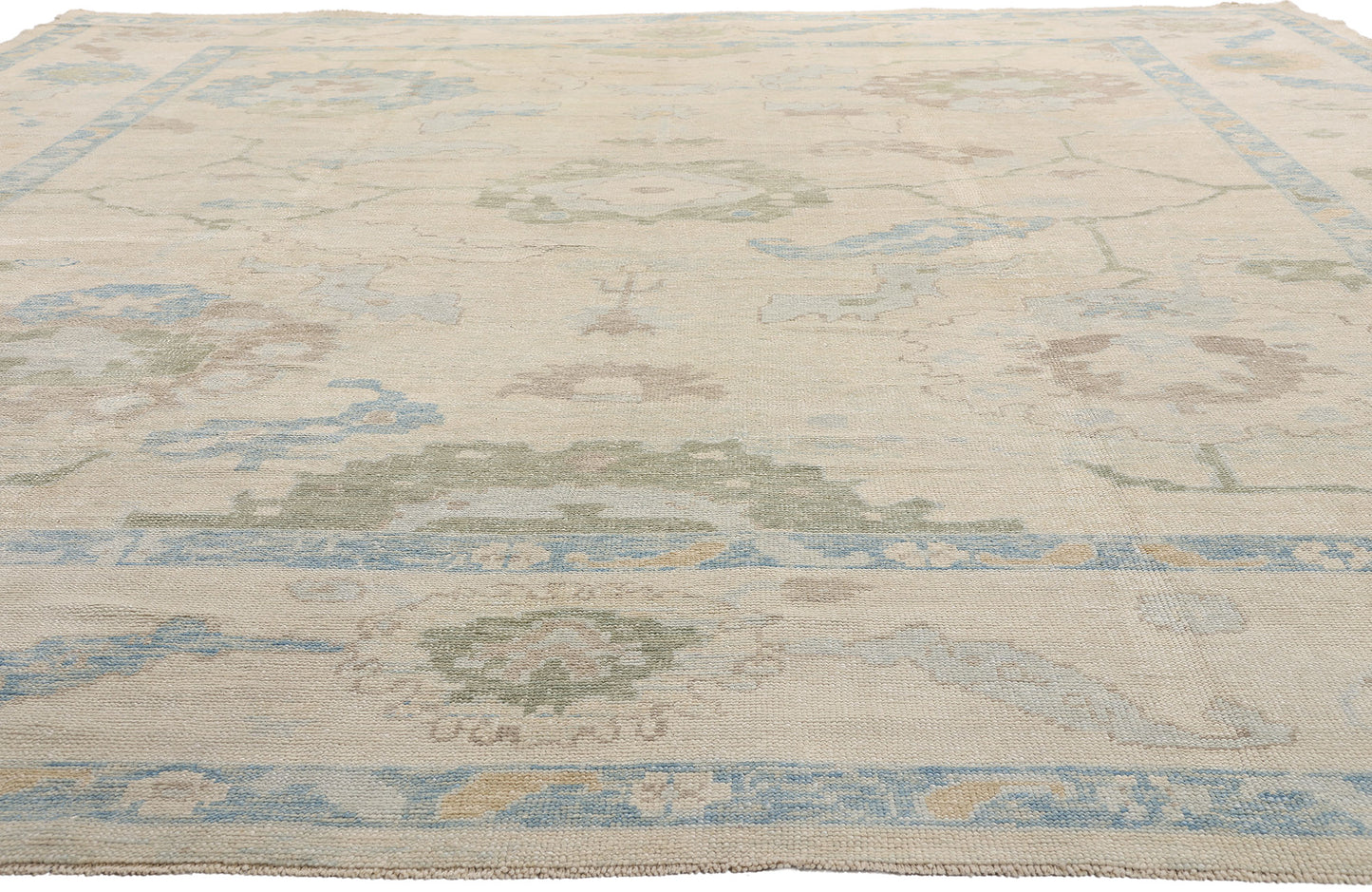 12 x 15 Modern Earth-Tone Turkish Oushak Rug 54030
