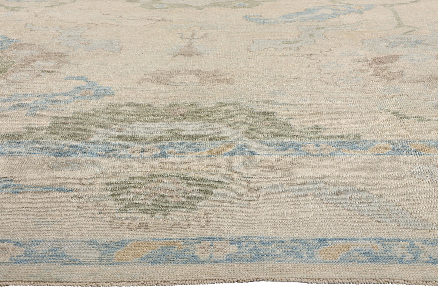 12 x 15 Modern Earth-Tone Turkish Oushak Rug 54030