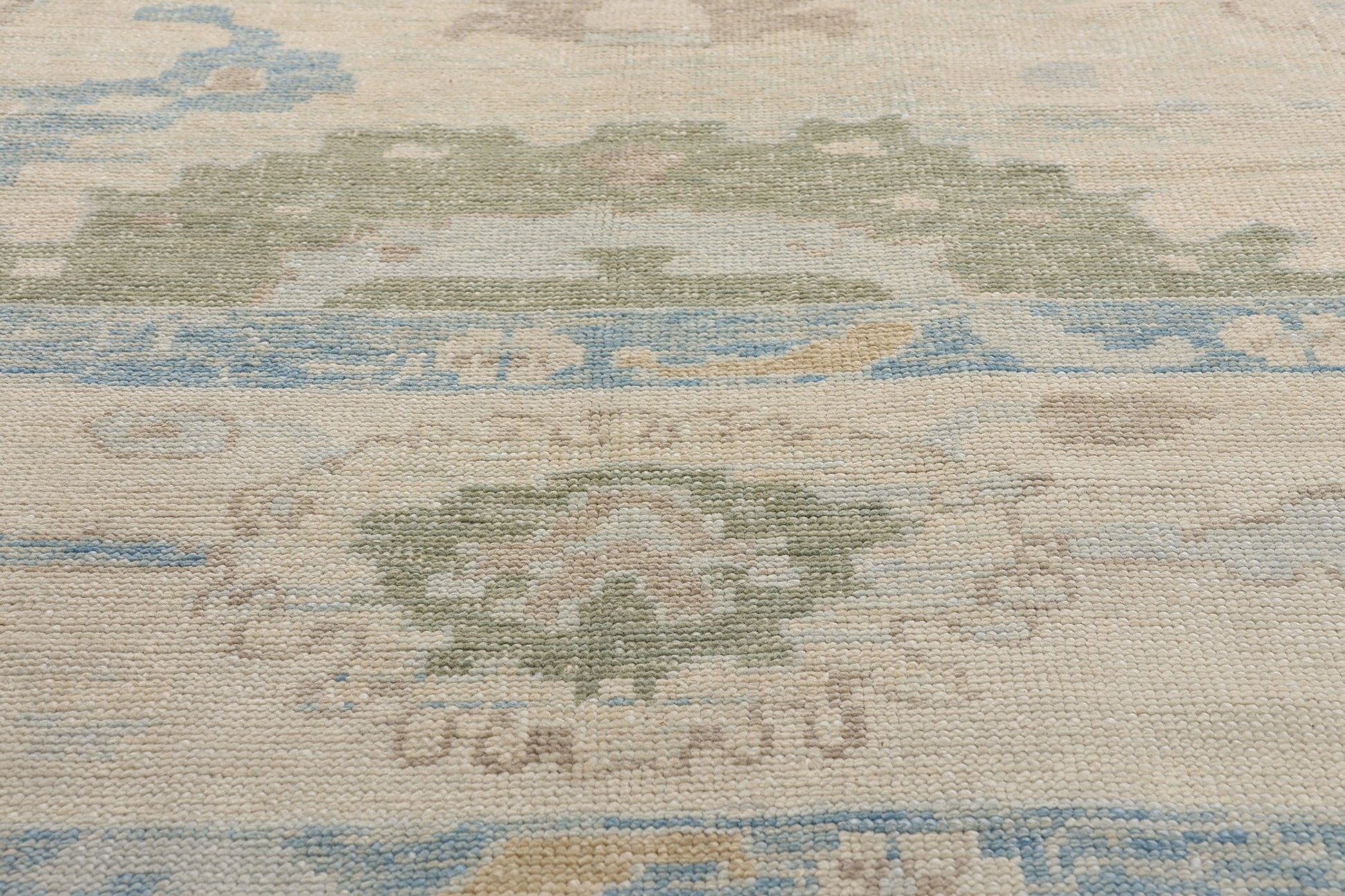 12 x 15 Modern Earth-Tone Turkish Oushak Rug 54030