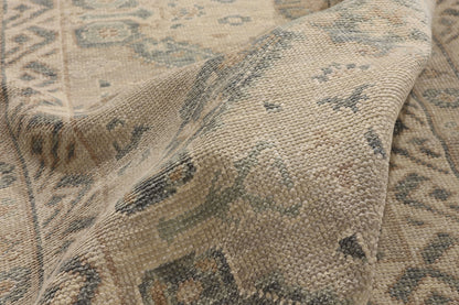 5 x 8 Earth-Tone Modern Turkish Oushak Rug 54023