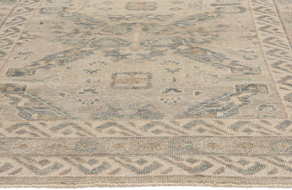 5 x 8 Earth-Tone Modern Turkish Oushak Rug 54023
