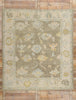 9 x 10 Modern Earth-Tone Turkish Oushak Rug 53954