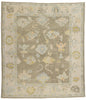 9 x 10 Modern Earth-Tone Turkish Oushak Rug 53954