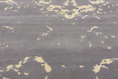 7 x 10 Silver Lace Modern Gray Damask Rug 31142