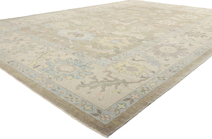 10 x 15 Modern Turkish Oushak Rug 53986