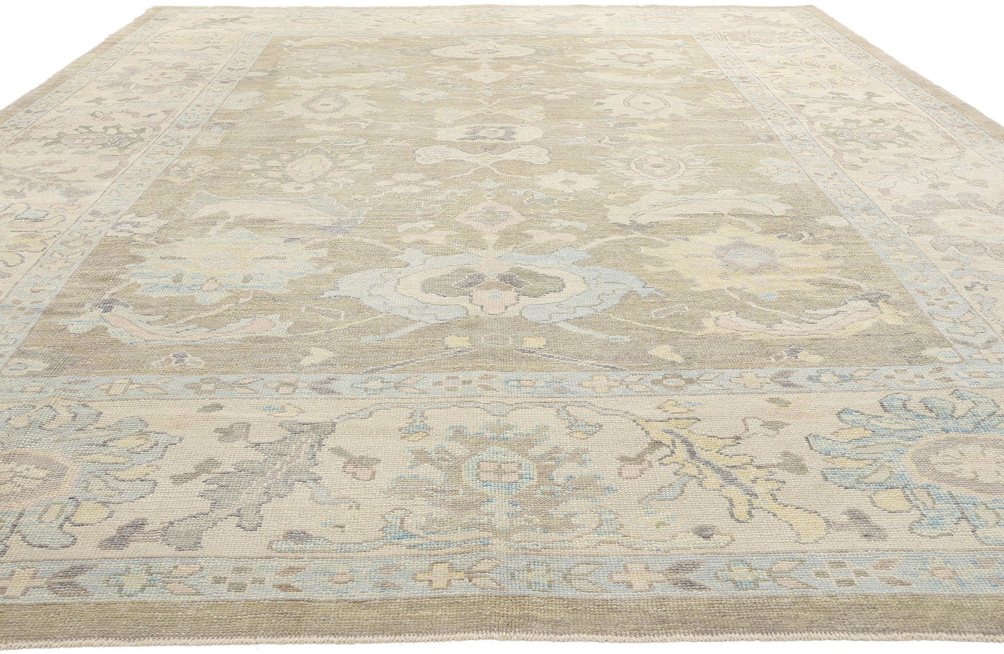 10 x 15 Modern Turkish Oushak Rug 53986