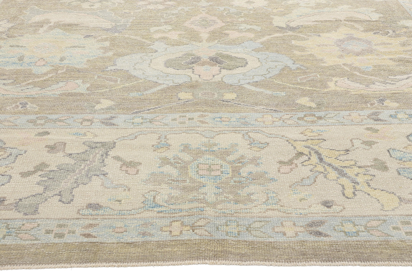 10 x 15 Modern Turkish Oushak Rug 53986