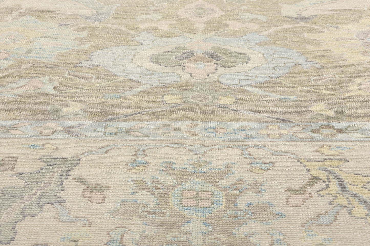 10 x 15 Modern Turkish Oushak Rug 53986