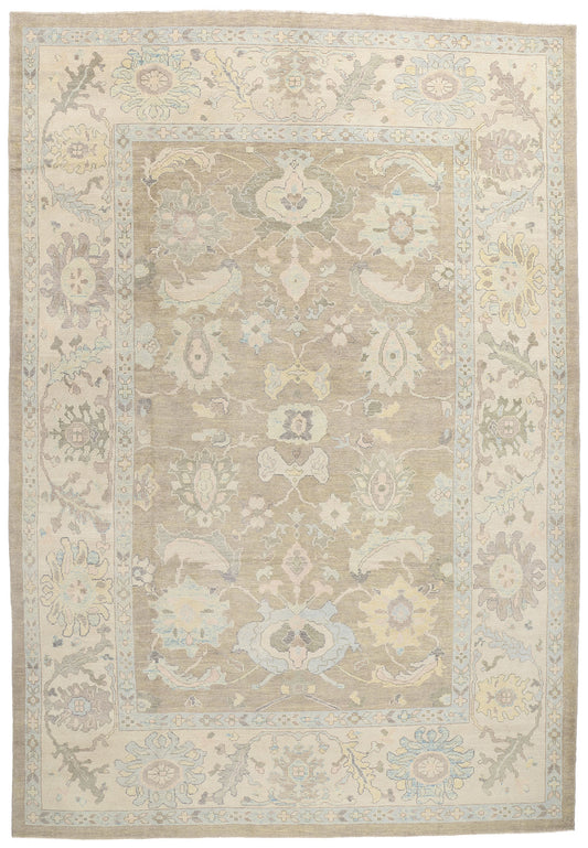 10 x 15 Modern Turkish Oushak Rug 53986