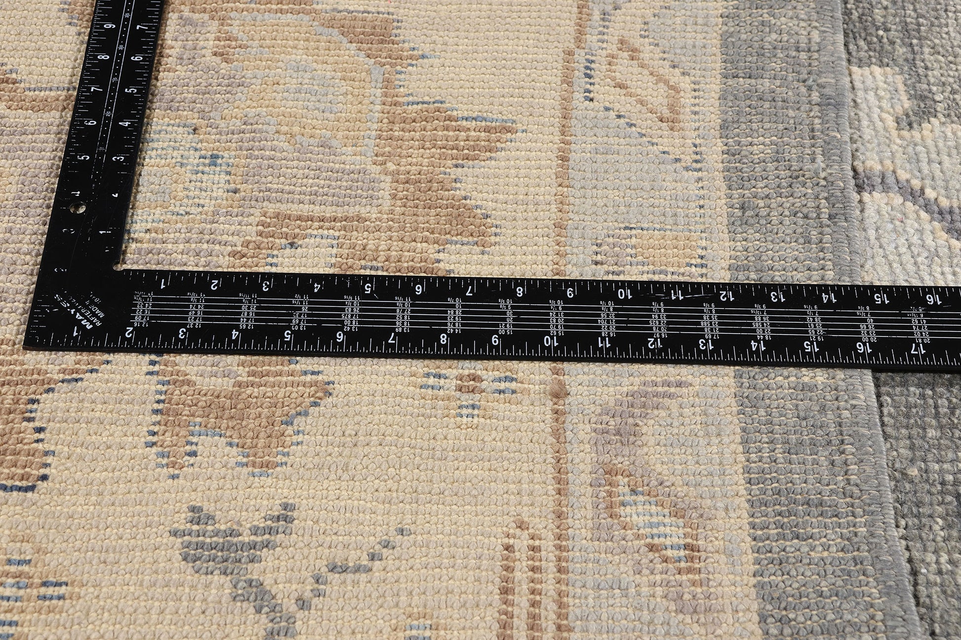 11 x 20 Modern Gray Turkish Oushak Rug 54025