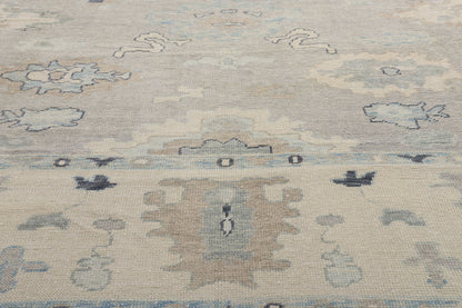 12 x 16 Modern Gray Turkish Oushak Rug 54014
