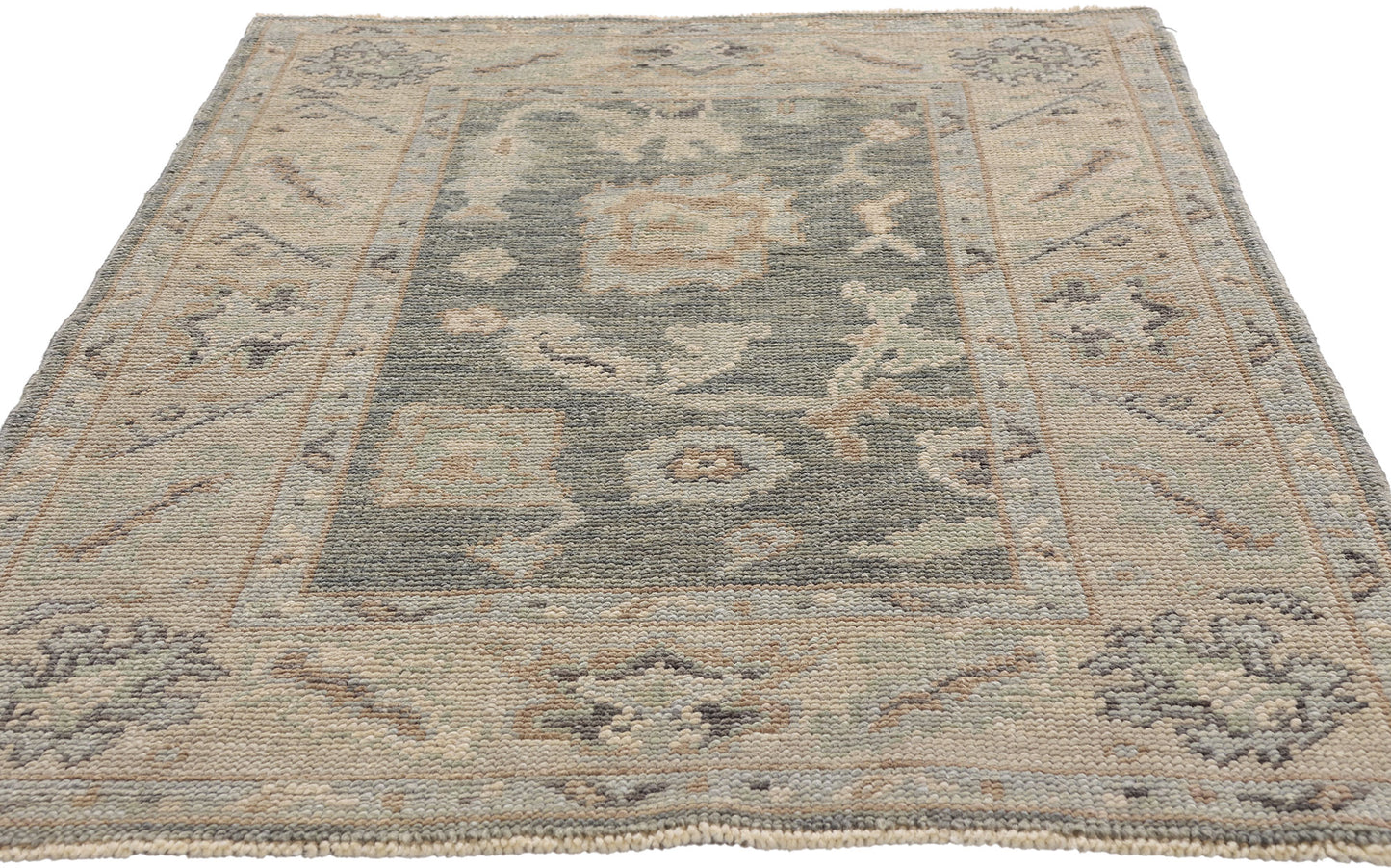 3 x 4 Gray Modern Turkish Oushak Rug 54021