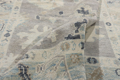 5 x 7 Modern Gray Turkish Oushak Rug 54010