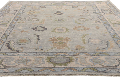6 x 9 Gray Modern Turkish Oushak Rug 54024