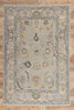 6 x 9 Gray Modern Turkish Oushak Rug 54024