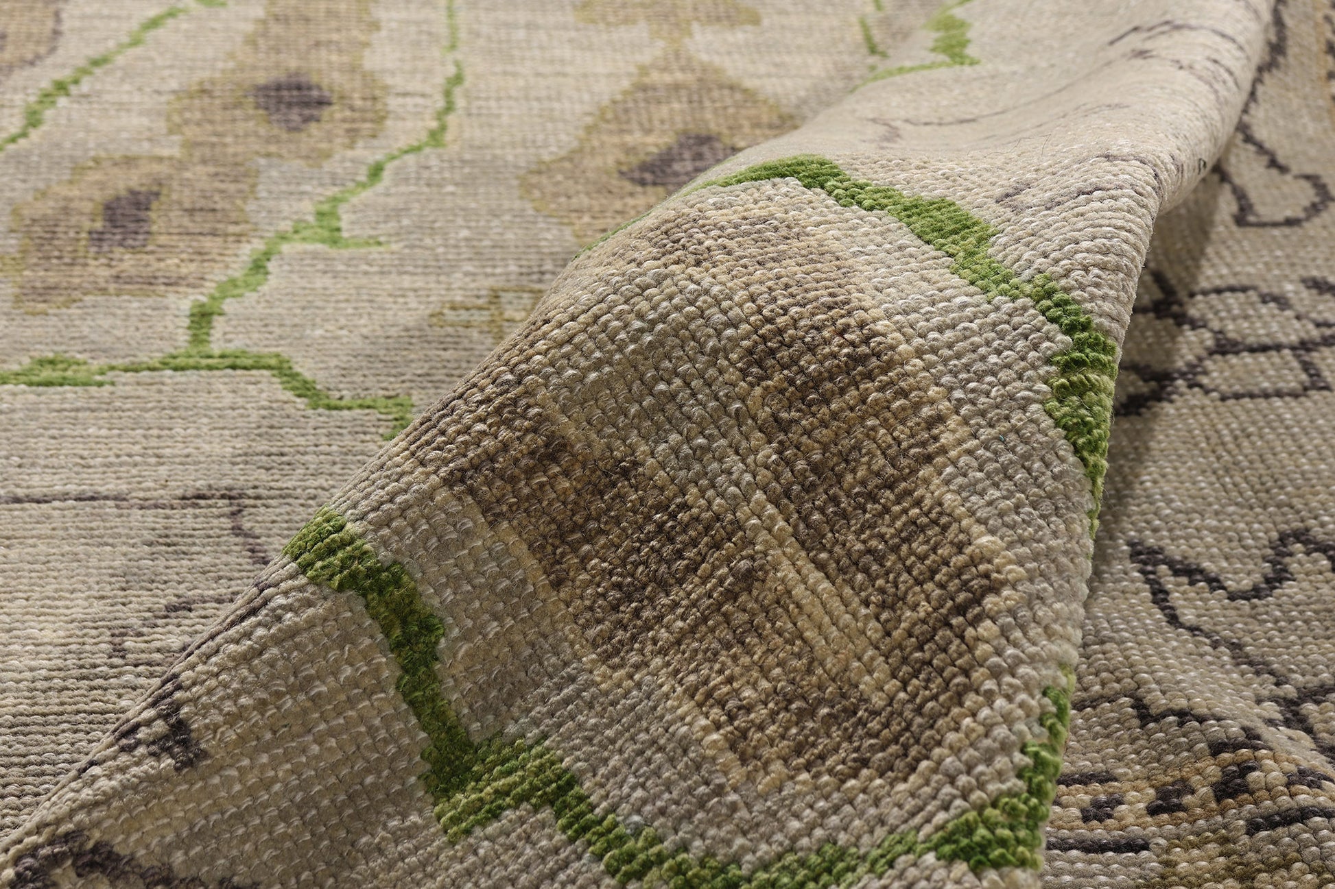9 x 12 Modern Gray Turkish Oushak Rug 52237