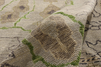 9 x 12 Modern Gray Turkish Oushak Rug 52237