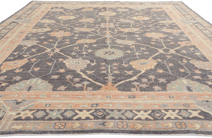 9 x 13 Modern Turkish Oushak Rug 79113